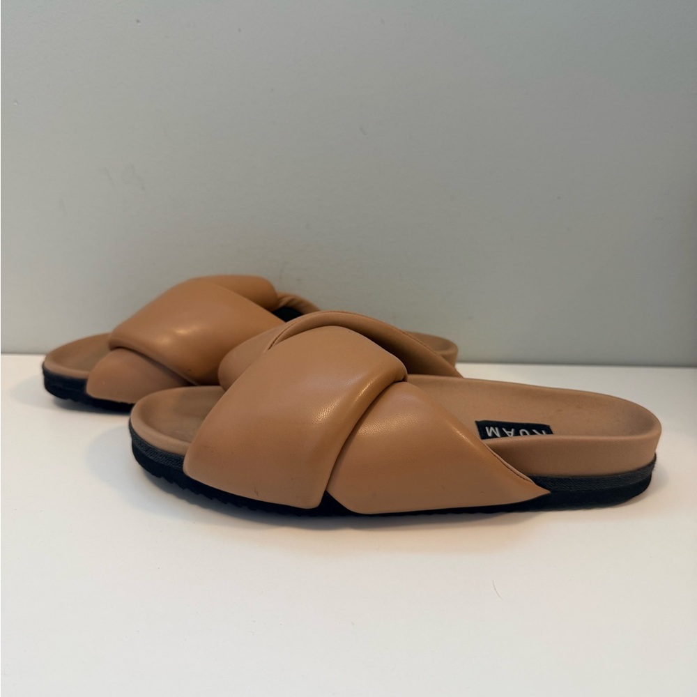 ROAM Foldy Puffy Sandals Tan Brown Slides Women’s 7.5 - Picture 6 of 9